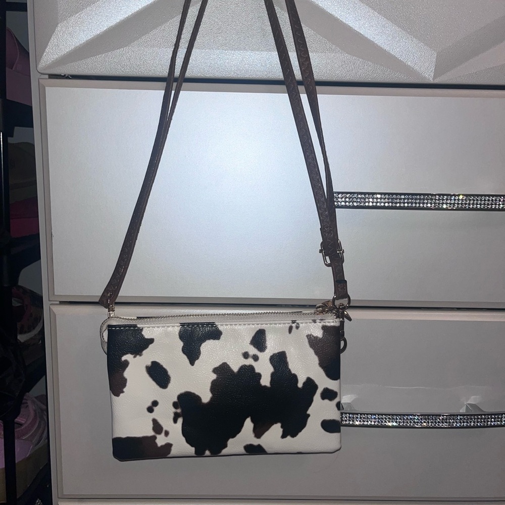 Cow Print Shoulder/Crossbody Bag